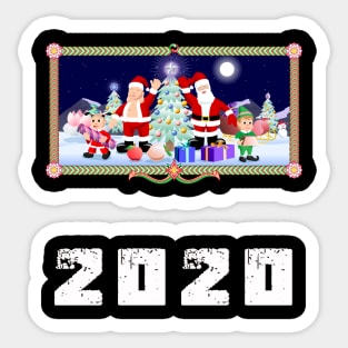 merry christmas shitters full ugly sweater Sticker